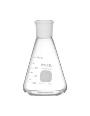 M.ERLENMEYER 500ML DE VIDRIO BOCA ESMERILADA. 24/40 1 UN BOMEX 500BO