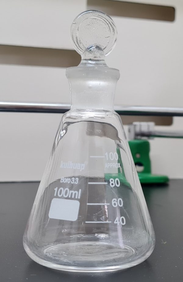 M. ERLENMEYER 50ML ESM. C/TAPA DE VIDRIO BOMEX UN BO-1122-50ML
