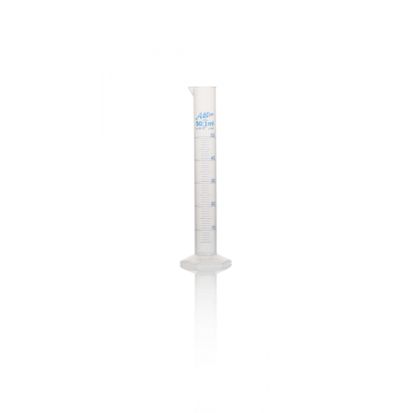 PROBETA PLASTICA 50ML GRAD. AZUL BASE HEXAGONAL AZLON UN. CPB0050P