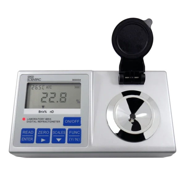 REFRACTOMETRO DIGITAL SOBREMESA - BRIX - INDICE DE REFRACCION-SALINIDAD SPER SCIENTIFIC 1 UN 300035