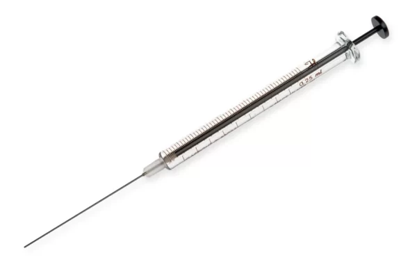 JERINGA AGUJA CEMENTADA N3 MOD. 1750, 250UL PTA 3, LARGO 10MM GAUGE 24 HPLC HAMILTON 81108