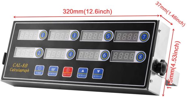 TIMER 8 CANALES INDEPENDIENTES DISPLAY LED VMTEMP 51647