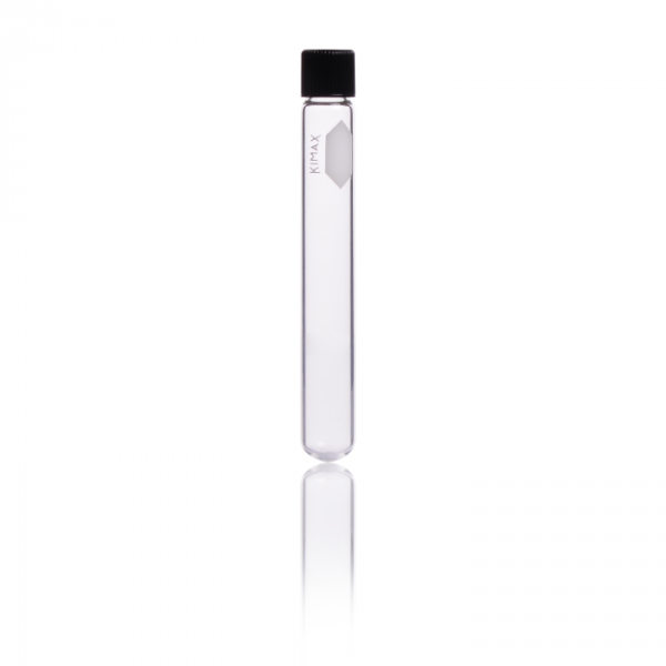TUBO ENSAYO VIDRIO T/ROSCA 13X100 RECUBIERTA DE PLASTICO KIMAX KIMBLE 1UN KC45066-13100