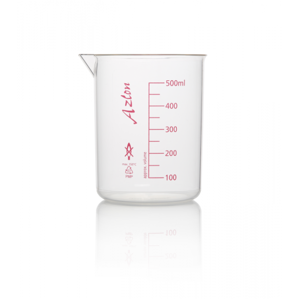 VASO TPX AUTOCLAVABLE F/BAJA 500ML AZLON UN BDD336P