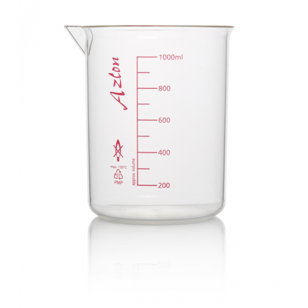 VASO TPX AUTOCLAVABLE F/BAJA 1000ML AZLON UN BDD340P