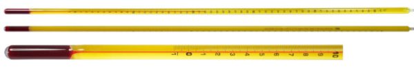 TERMOMETRO ALCOHOL ROJO -1 A 51§C DIV.0.1§C INM. P 76MM LARGO 460MM THERMCO UN