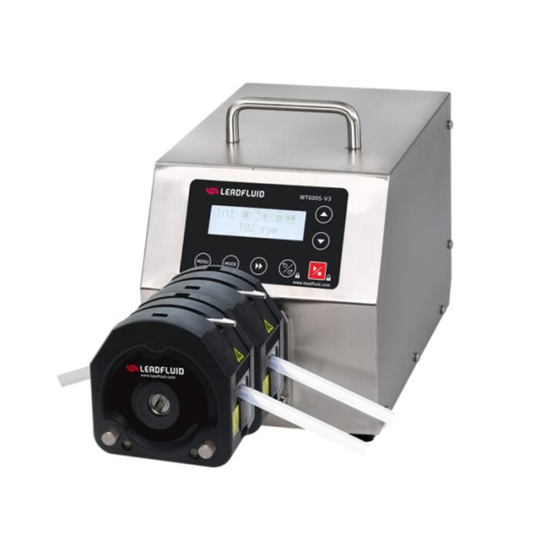 BOMBA PERISTALTICA 4 CABEZALES YT25 VEL. 30 A 600RPM FLUJO MAX 6000ML/MIN LEAD FLUID WT600S