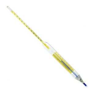 HIDROMETRO ASTM 54 HM API 29 A 41 DIV 0.1 TEMP 0 A 150°F L 380 MM KESSLER UN