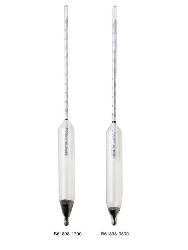 HIDROMETRO ASTM 113 H GRAV. ESP. 1.100 A 1.150 DIV 0.0005 L 330 MM KESSLER UN
