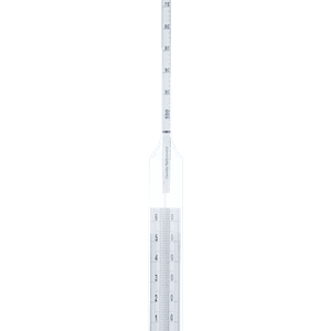 TERMOHYDROMETRO CERTIFICADO ASTM 51 HL -1A 11 API DIV 0.1 TERMOM 0 A 150°F LARGO 380 MM 3 PTOS