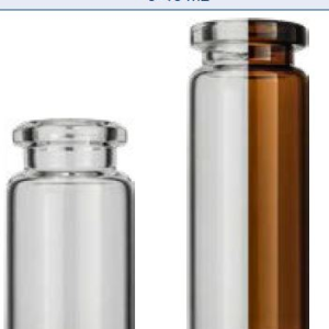 VIAL 10ML TRANSP. CRIMP. TOP VMTEMP VH1013